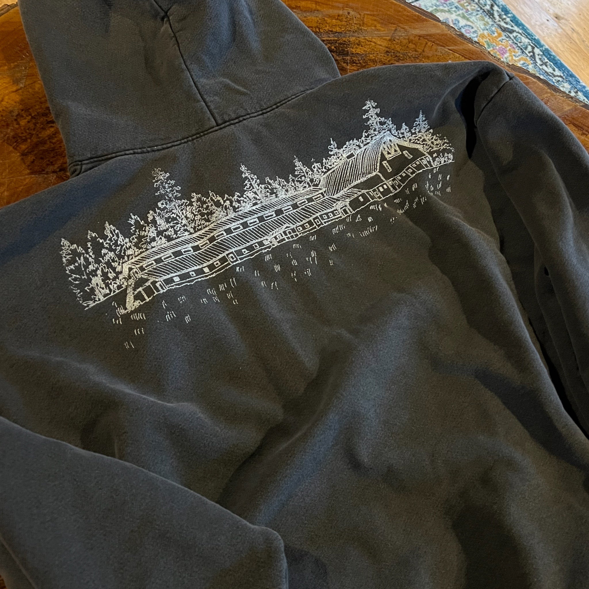 Legacy Distressed Barn Hoodie - Vintage Black